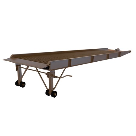 Vestil Portable Hand Crank Steel Yard Ramp YR-25-7330
